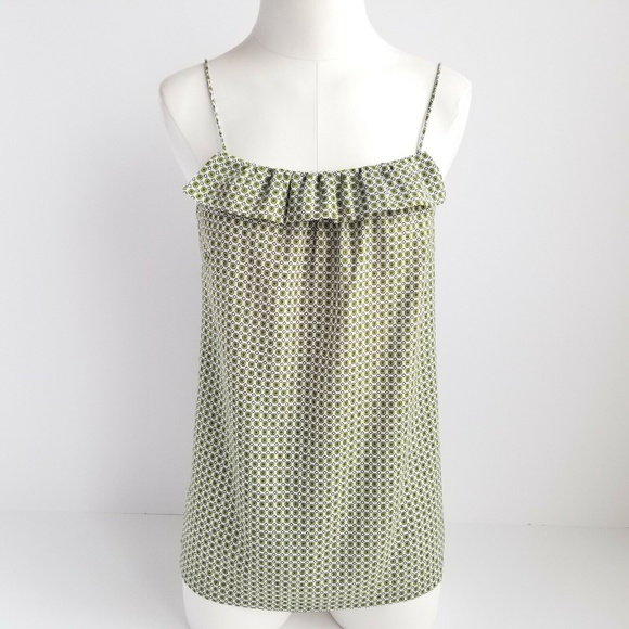 J. Crew Tops - ❤J Crew Geometric Ruffle Tank Top Cami